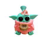 Baby Alien 12cm Glass and Silicone Waterpipe pink