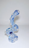 Coloured Glass Bubbler - Blue