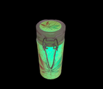 Chongz Assorted Design Gitd Medium Glass jar #2.