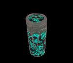 Chongz Assorted Design Gitd Medium Glass jar #6.