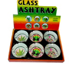 Chongz Glow in Dark Round Glass Ashtray