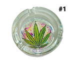 Chongz Glow in Dark Round Glass Ashtray #1