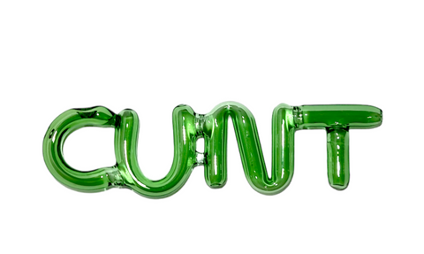 Chongz 19cm C*NT Green Glass Pipe
