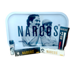 Narcos Medium White Rolling Tray Set