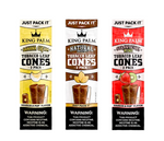 King Palm Tobacco Leaf Cones - 2 Pack (Choice Of 3 Flavours)