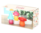 Set Of 3 Mushroom Shaped Candles