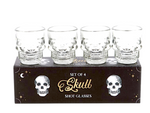 Set Of 4 Skull Shot Glasses Set