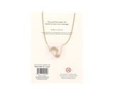 Pink Aura Crystal Mushroom Necklace Greeting Card