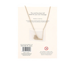 Orange Aura Crystal Mushroom Necklace Greeting Card