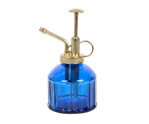 Small Blue Glass Plant Mister