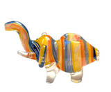 Coloured Glass Elephant Pipe 10cm x 11cm