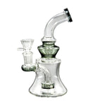 Glass Mini 15cm Percolator Bong (14mm) - Black Accents 
