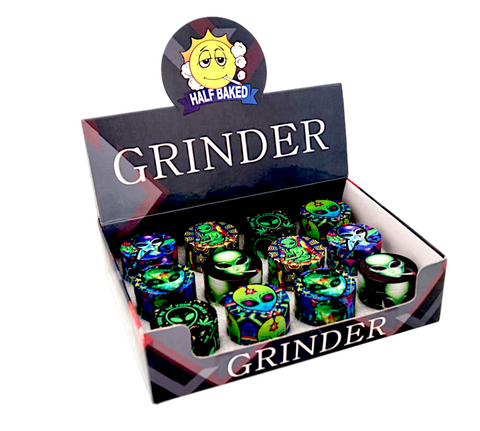 Half Baked 40mm 4 part "Alien" Grinders