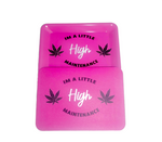 Wise Skies High Maintenance Pink Small Rolling Tray With Cover