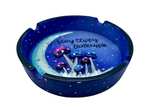 Wise Skies Stay Trippy Little Hippie Ashtray - Blue