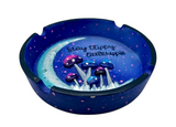 Wise Skies Stay Trippy Little Hippie Ashtray - Blue