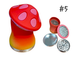 Large Metal Mushroom Herb Grinder Multifunctional Zinc Alloy #5
