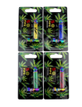 Metal Pipe "Leaf Design" Rainbow & Shiny Assorted Colours