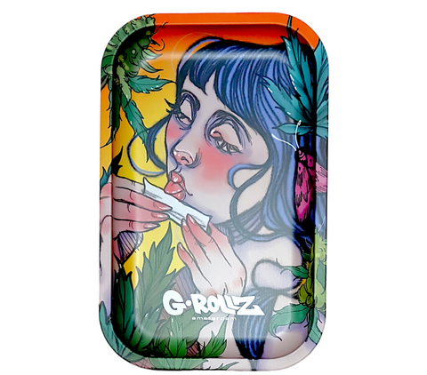 G-Rollz Metal Rolling Tray - Moth Lick