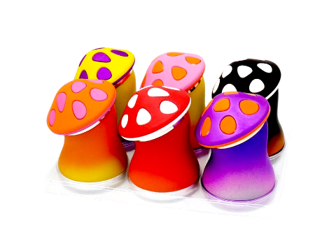 Large Metal Mushroom Herb Grinder Multifunctional Zinc Alloy (Choose from 6 Colours)