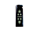 Flamejack Windproof Lighters Black & Gold Leaf Design