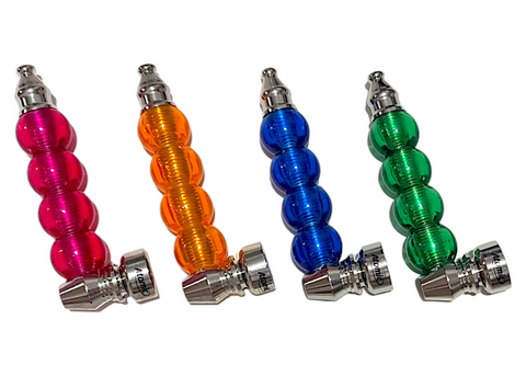 Atomic Plastic Balls Pipe - Assorted Colours