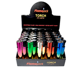 Flamejack Metal Windproof Jet Flame Lighter (Choice Of 5 Colours)