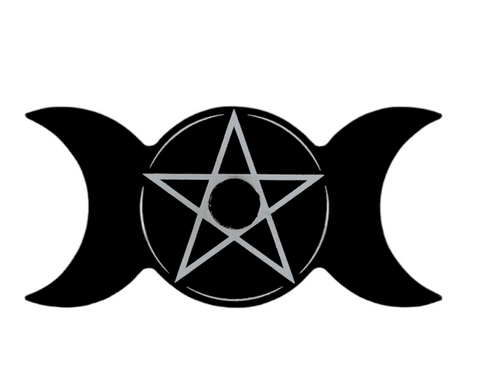 Triple Moon Spell Candle Holder