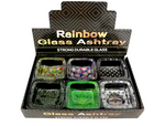 Strong Durable Hip 2 Bee Design Glass Ashtray - Assorted