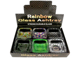 Strong Durable Hip 2 Bee Design Glass Ashtray - Assorted