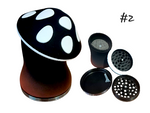 Large Metal Mushroom Herb Grinder Multifunctional Zinc Alloy #2