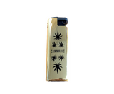 Flamejack Windproof Lighters Black & Gold Leaf Design
