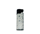 Flamejack Windproof Lighters Glitter Heart Design silver