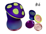 Large Metal Mushroom Herb Grinder Multifunctional Zinc Alloy #6