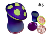 Large Metal Mushroom Herb Grinder Multifunctional Zinc Alloy #6