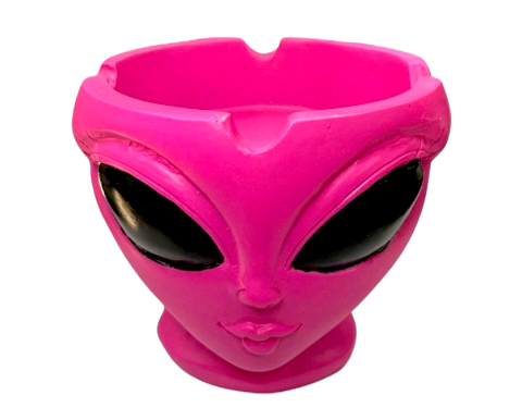 Wise Skies Alien Head Ashtray- Pink