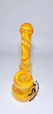 Medium Coloured Glass Bubbler Pipe (Lizard Design)