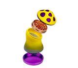 Large Metal Mushroom Herb Grinder Multifunctional Zinc Alloy (Choose from 6 Colours)