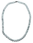8mm Beaded Crystal Stone Necklace - Howlite