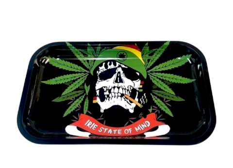 'IRIE State Of Mind' Metal Rolling Tray - Medium