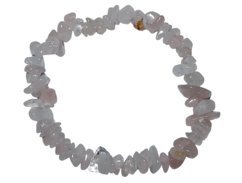 Crystal Stone Bracelet - Rose Quartz