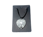 Heart Shaped Crystal Necklace clear quartz1