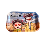Smoke Arsenal Medium Metal Rolling Tray - Breaking Bud (28cm x 18cm)