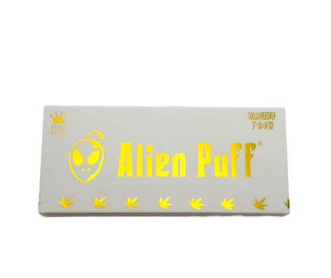 Alien Puff White & Gold King Size Unbleached Brown Rolling Papers

