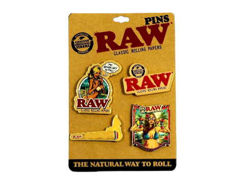 Raw Metal Pins 4 pack