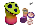 Large Metal Mushroom Herb Grinder Multifunctional Zinc Alloy #4