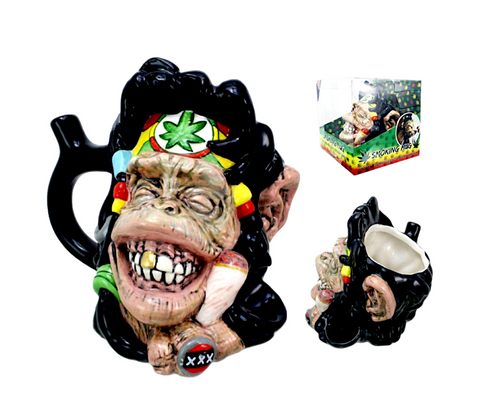 Rasta Chimp Smoking Mug