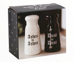 Ashes To Ashes Salt And Pepper Set in box