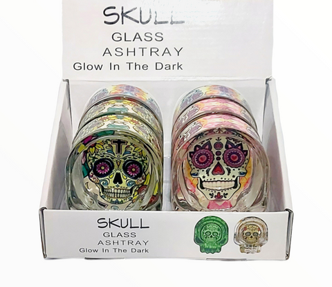 Chongz Glow in the Dark Skull Ashtray


