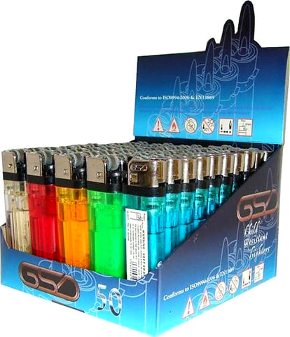 Clear disposable generic lighters pack of 5